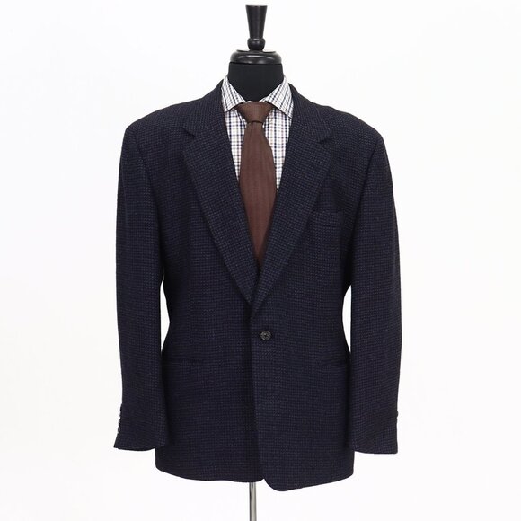 Lanvin 44R Navy/Blue HT 2-Button Sport Coat Blazer Jacket B395 - Picture 1 of 10